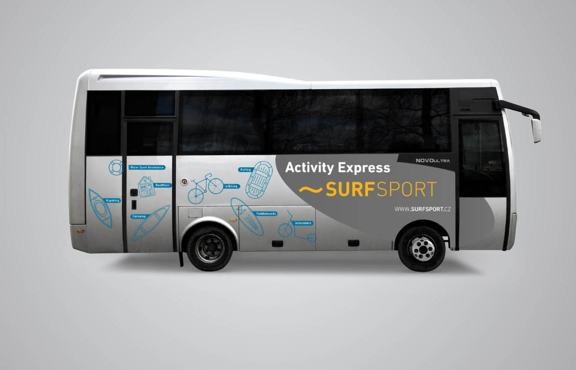 Kliknutím zvětšíte Surfsport - grafické práce