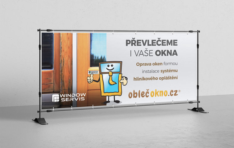 Obleč okno - grafické práce