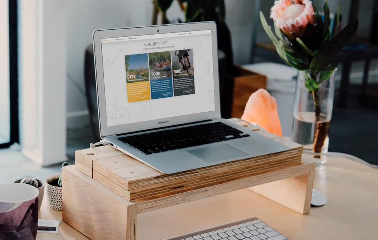 Kliknutím zvětšíte Surfsport - grafické práce