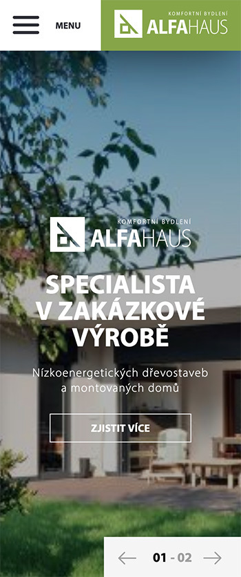 náhled webu