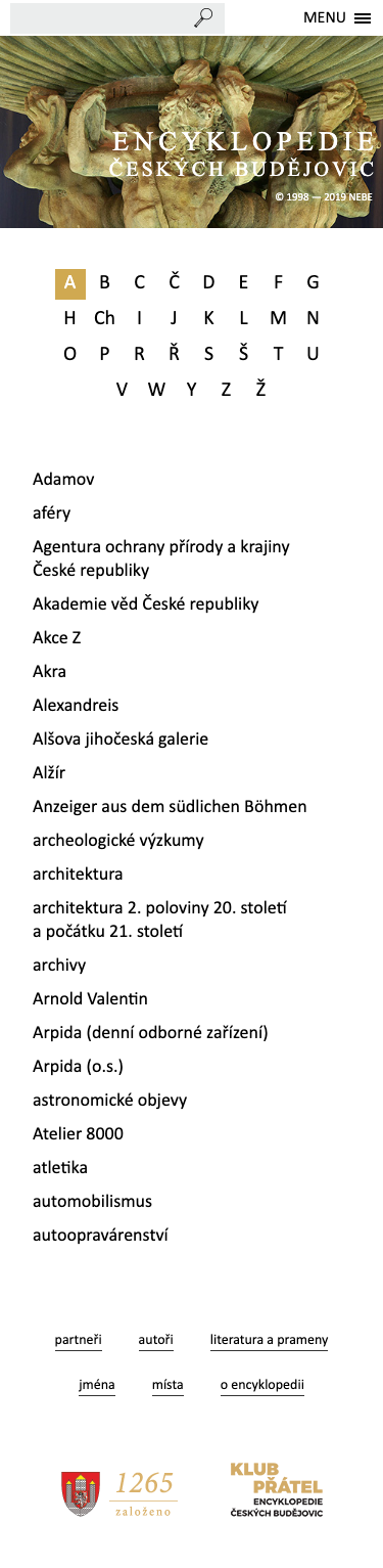 náhled webu