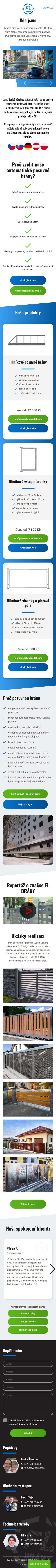 náhled webu