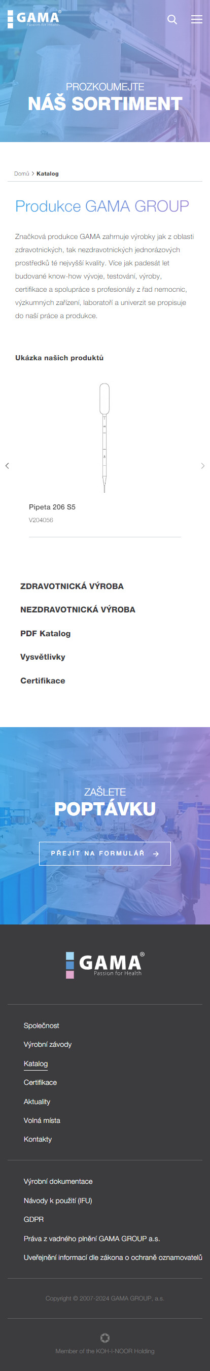 náhled webu