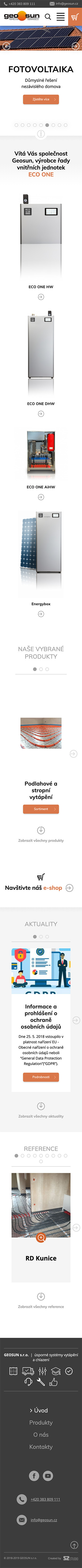 náhled webu