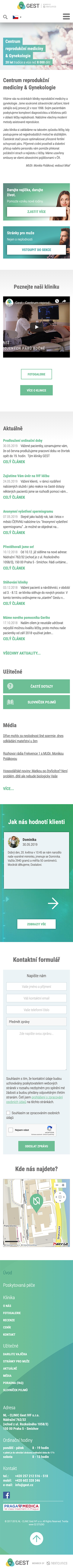 náhled webu