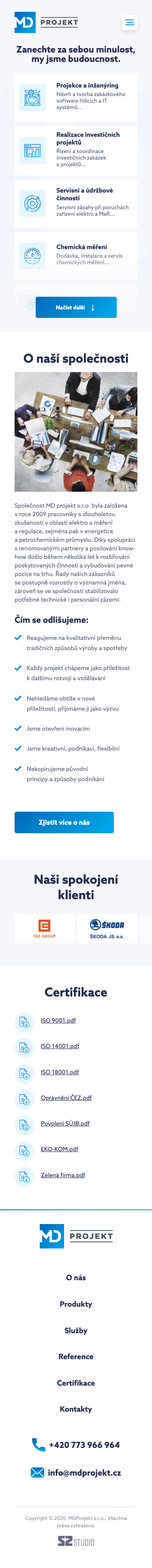 náhled webu