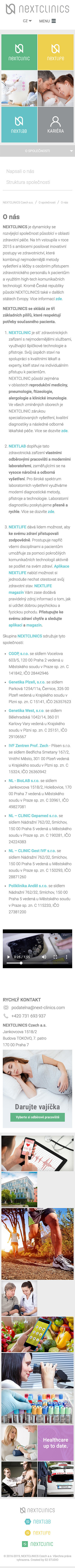 náhled webu