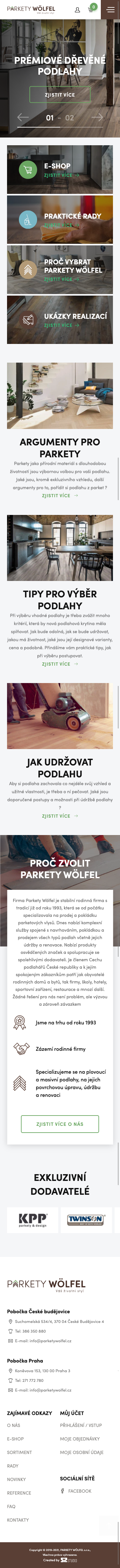 náhled webu