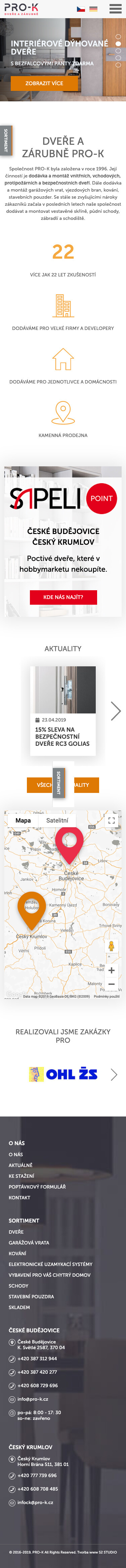 náhled webu