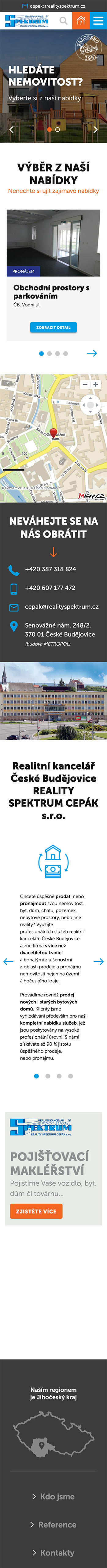 náhled webu