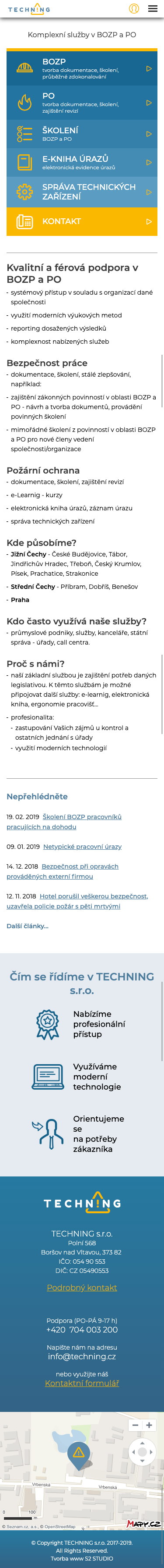 náhled webu